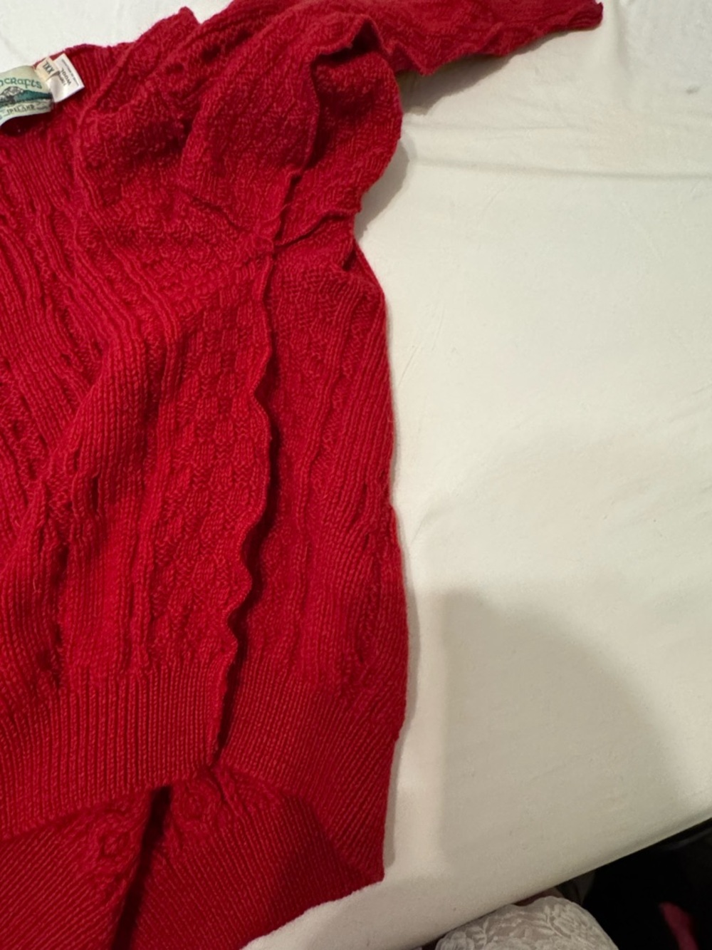 Aran Crafts Vibrant Red Crewneck Sweater - Picture 14 of 14
